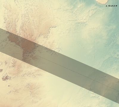 Map of the eclipse path across Egypt on 11/17/2552