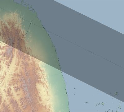 Map of the eclipse path across Eritrea on 11/17/2552