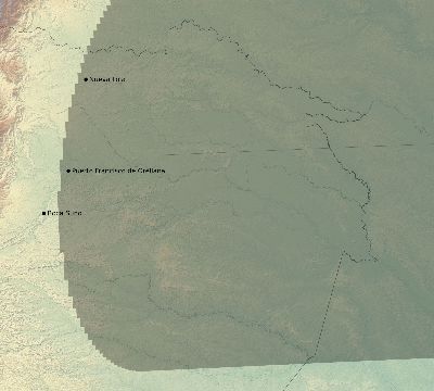 Map of the eclipse path across Ecuador on 09/17/2555