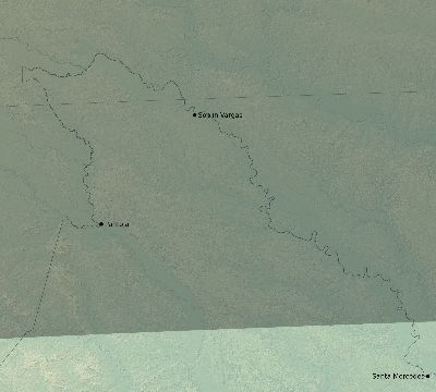 Map of the eclipse path across Peru on 09/17/2555