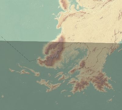 Map of the eclipse path across Venezuela on 09/17/2555