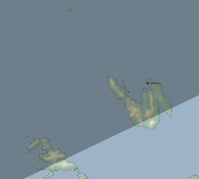 Map of the eclipse path across Indonesia on 01/09/2559
