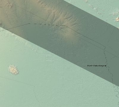 Map of the eclipse path across Paraguay on 12/30/2559