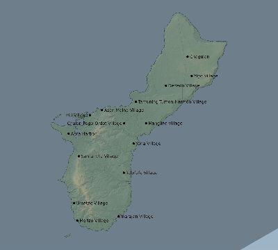 Map of the eclipse path across Guam on 04/03/2573