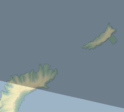 Map of the eclipse path across French Polynesia on 09/27/2573