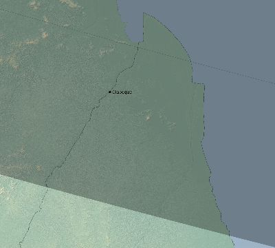 Map of the eclipse path across Brazil on 01/20/2577
