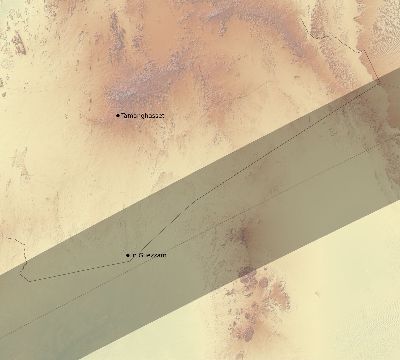 Map of the eclipse path across Algeria on 01/20/2577