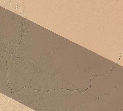 Map of the eclipse path across Botswana on 12/20/2587