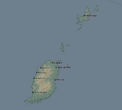 Map of the eclipse path across Grenada on 06/15/2588