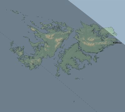 Map of the eclipse path across Falkland Islands on 06/04/2589