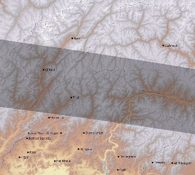 Map of the eclipse path across Pakistan on 09/26/2592