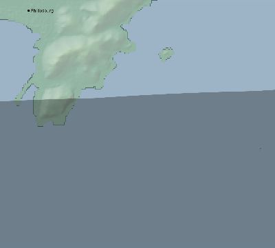 Map of the eclipse path across Sint Maarten on 07/28/2595