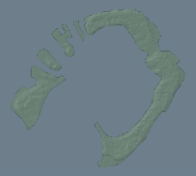 Map of the eclipse path across French Polynesia on 01/20/2596