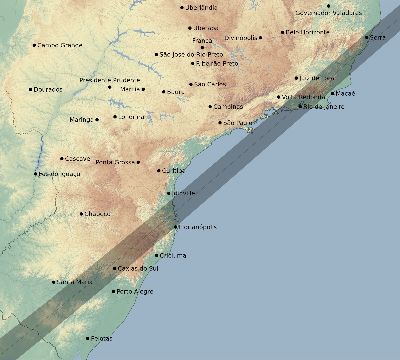Map of the eclipse path across Brazil on 05/26/2598