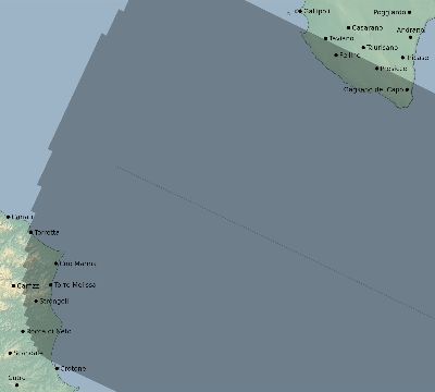 Map of the eclipse path across Italy on 11/19/2598