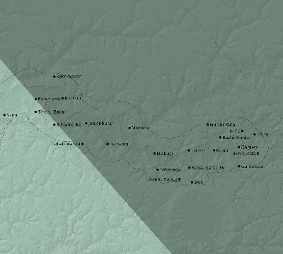 Map of the eclipse path across Gambia on 09/08/2602