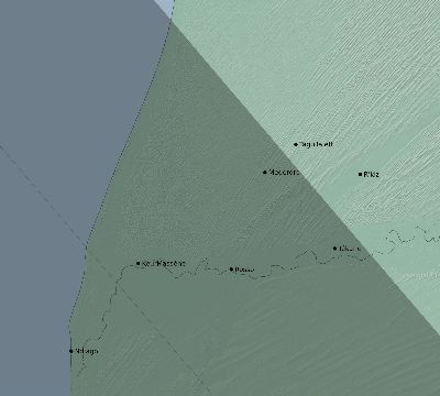 Map of the eclipse path across Mauritania on 09/08/2602