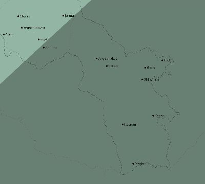 Map of the eclipse path across Armenia on 03/05/2603