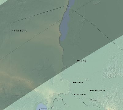 Map of the eclipse path across Uzbekistan on 03/05/2603