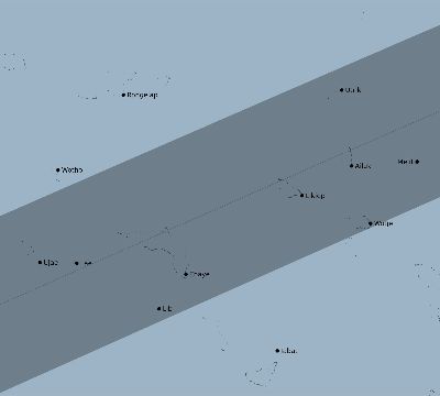 Map of the eclipse path across Marshall Islands on 06/27/2606