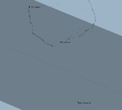 Map of the eclipse path across Maldives on 12/21/2606