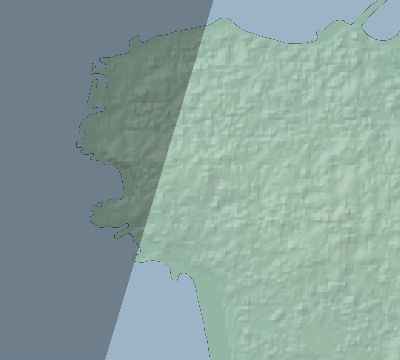 Map of the eclipse path across Lebanon on 04/26/2609