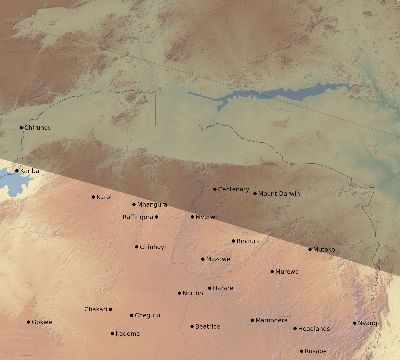 Map of the eclipse path across Zimbabwe on 10/19/2609