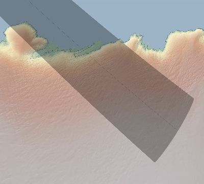 Map of the eclipse path across Antarctica on 08/18/2612
