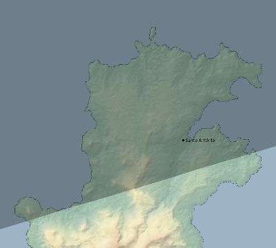 Map of the eclipse path across São Tomé and Príncipe on 12/01/2616