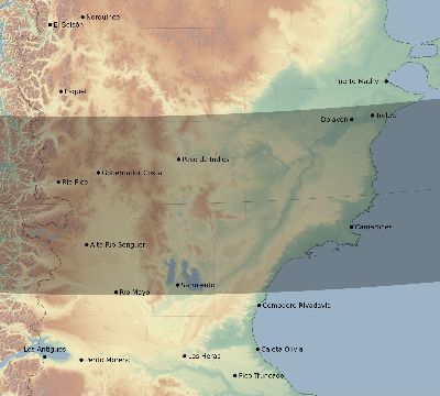 Map of the eclipse path across Argentina on 11/20/2617