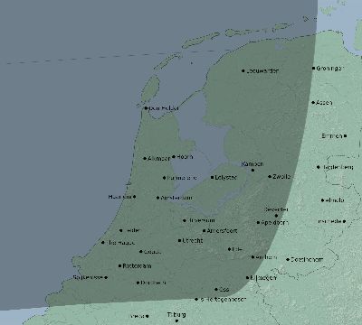 Map of the eclipse path across Netherlands on 03/15/2621
