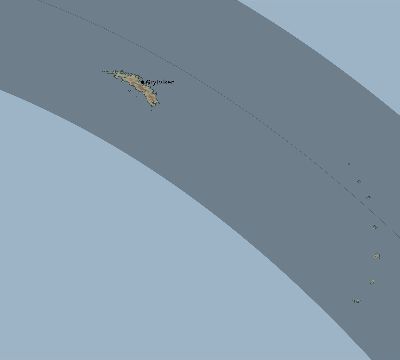Map of the eclipse path across South Georgia on 08/30/2630