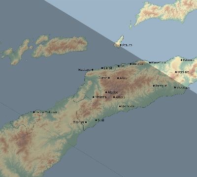 Map of the eclipse path across Timor-Leste on 12/01/2635