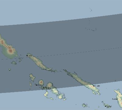 Map of the eclipse path across Solomon Islands on 03/26/2639