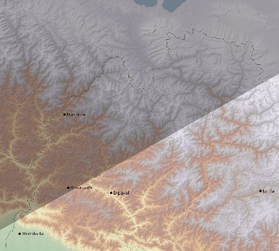Map of the eclipse path across Nepal on 05/17/2645