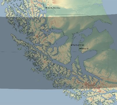 Map of the eclipse path across Chile on 11/10/2645