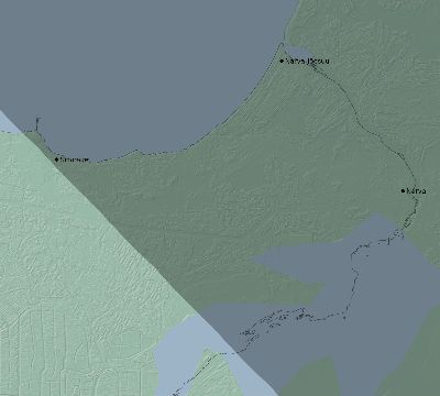 Map of the eclipse path across Estonia on 10/20/2647