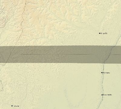 Map of the eclipse path across Republic of the Congo on 08/30/2649