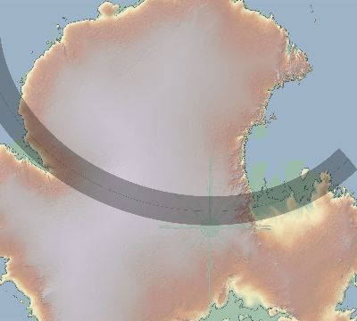 Map of the eclipse path across Antarctica on 02/12/2651