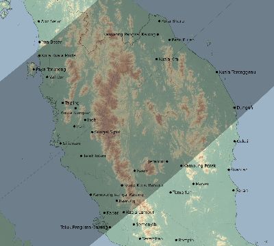 Map of the eclipse path across Malaysia on 04/06/2657