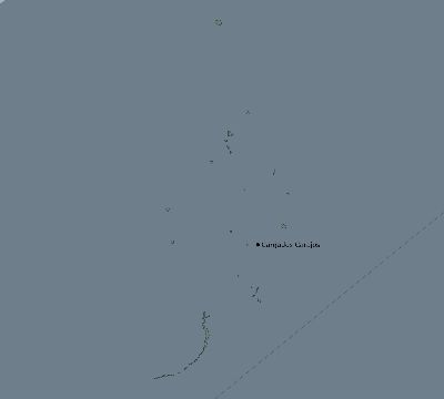 Map of the eclipse path across Mauritius on 02/03/2660