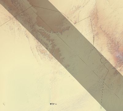 Map of the eclipse path across Niger on 07/29/2660