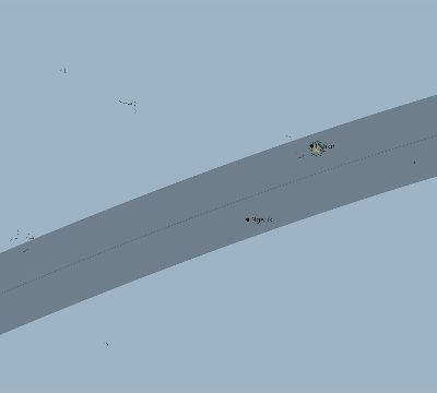 Map of the eclipse path across Micronesia on 05/17/2664