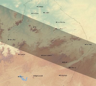Map of the eclipse path across Cameroon on 01/03/2671