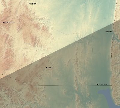 Map of the eclipse path across Eswatini (Swaziland) on 12/23/2671