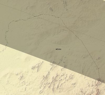 Map of the eclipse path across Central African Republic on 10/11/2675