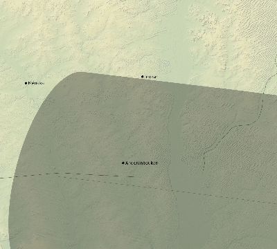 Map of the eclipse path across Mali on 10/11/2675