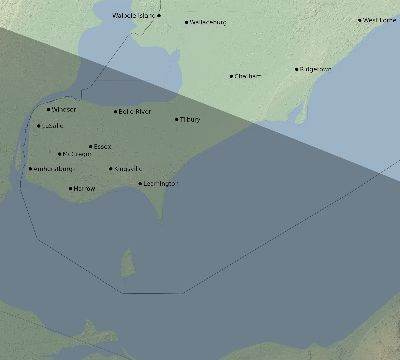Map of the eclipse path across Canada on 08/09/2678