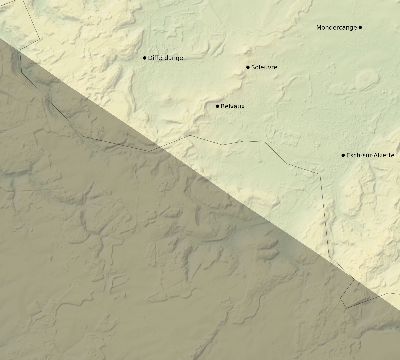 Map of the eclipse path across Luxembourg on 06/08/2681