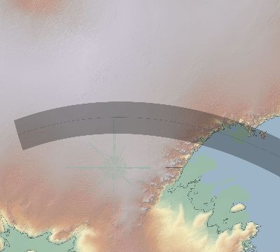 Map of the eclipse path across Antarctica on 03/06/2687